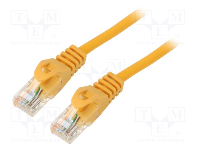 PATCH KAAPELI - U/UTP - CAT: 5E - RJ45-PISTOKE,MOLEMMIN PUOLIN - LANKA - RJ45 Ethernet kaapelit - PCU5-10CC-2000-O - 1