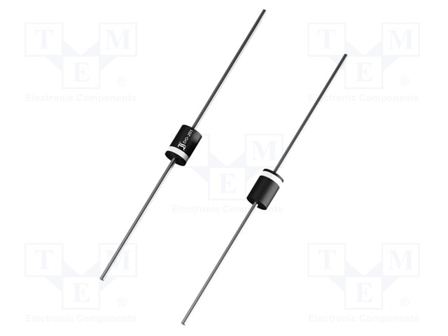 TASASUUNTAUSDIODI - THT - 400V - 4A - AMMO PACK - IFSM: 100A - DO201 - Diodit - MUR440-DIO - 1