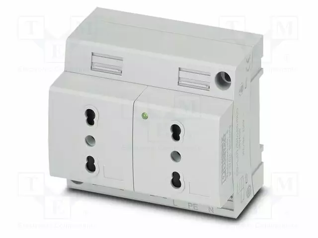 KOJELIITIN RUNKO NAARAS - 16A - PIN: 3 - DIN-KISKOLLE - Kiskoliittimet - EO-LUTSHLEDDUO - 1