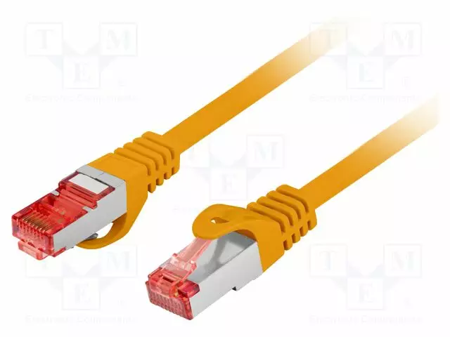 PATCH KAAPELI - S/FTP - CAT: 6 - RJ45-PISTOKE,MOLEMMIN PUOLIN - LANKA - CU - RJ45 Ethernet kaapelit - PCF6-10CU-2000-O - 1