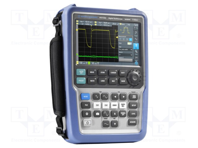 MANUAALINEN OSKILLOSKOOPPI - KAISTA: 60MHZ - 9BIT - VÄRI,LCD TFT 7" - Kannettavat oskilloskoopit - RTH1002MSO - 1