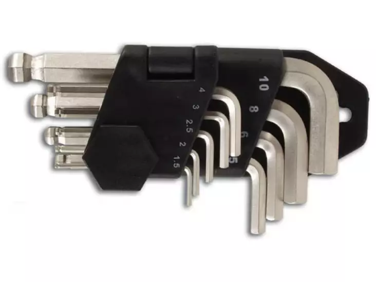 BALLPOINT HEX KEY WRENCH SET - 9 pcs - Kuusiokolo- ja TORX avaimet - HHEXPRO - 1
