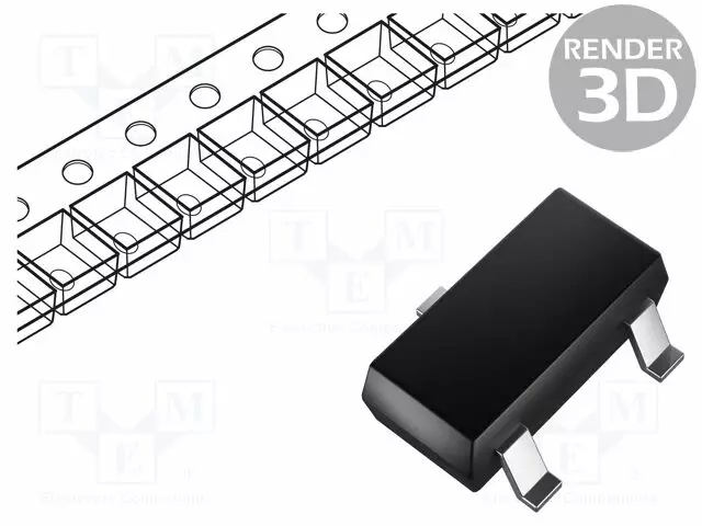 P-KANAVA MOSFET - UNI-POLAARINEN - -40V - -2A - IDM: -8A - 540MW - Transistorit - MMFTP4042K-AQ-DIO - 1