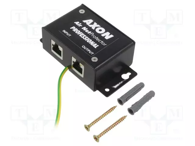 SUOJALAITE - SEINÄ-RJ45 - METALLI - TIETOLIIKENNEVERKOSTOILLE - Teollisuusverkot - AXON-AIR-NET-PRO - 1