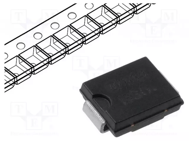 TASASUUNTAUSDIODI - SMD - 100V - 3A - SMC - UFMAX: 1,1V - IFSM: 100A - Diodit - S3B-DCO - 1