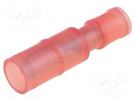 LIITIN: PYÖREÄ - NAARAS - Ø: 4MM - 0,75÷1,25MM2 - PURISTETTAVA - Eristetyt liittimet - PC4009-F-WP - 1