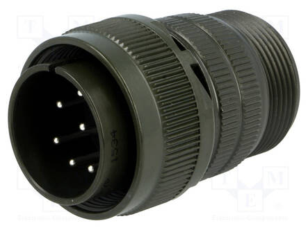 LIITIN: PYÖREÄT - PISTOKE - JOHTOON - PIN: 8 - UROS - JUOTETTAVA - MS/DS - C16-1 EcoMate liittimet - DS3106A20-7P - 1