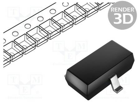N-KANAVA MOSFET - TRENCH - UNI-POLAARINEN - 20V - 3A - IDM: 10A - Transistorit - SI2302A-TP - 1