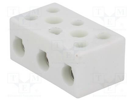 LIITIN: RIVILIITIN - 76A - 450V - KORKEAN LÄMPÖTILAN-KERAAMINEN - Riviliittimet - SI-CPO-30A-3P - 1