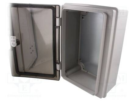 SEINÄASENNUSKOTELO - X: 221MM - Y: 311MM - Z: 137MM - ABS - VAALEANHARMAA - IP65 - Seinään asennettavat kotelot - PW-C.1600-P - 2