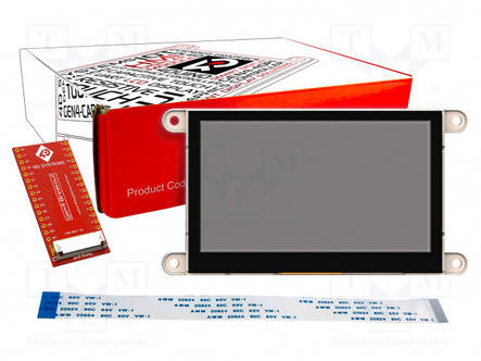 TFT NÄYTTÖ - 4,3" - 480X272 - 1MBRAM - KOOT: 127,6X69,3X8,4MM - 5VDC - Älykkäät näytöt - GEN4-FT813-43CTP - 1