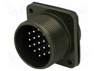 LIITIN: PYÖREÄT - PISTORASIA - KAULUS (4 AUKKOA),PANEELIASENNETTAVA - UROS - C16-1 EcoMate liittimet - DS3102A22-14P - 1