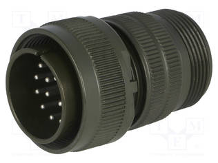 LIITIN: PYÖREÄT - PISTOKE - JOHTOON - PIN: 17 - UROS - JUOTETTAVA - MS/DS - C16-1 EcoMate liittimet - DS3106A20-29P - 1