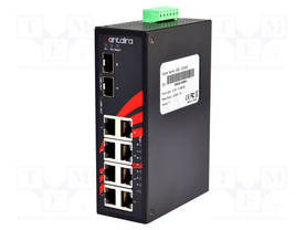 SWITCH POE ETHERNET - HALLITSEMATON - PORTTIEN LUKU: 10 - 48÷55VDC - Teollisuusverkot - LNP-1002G-SFP - 1