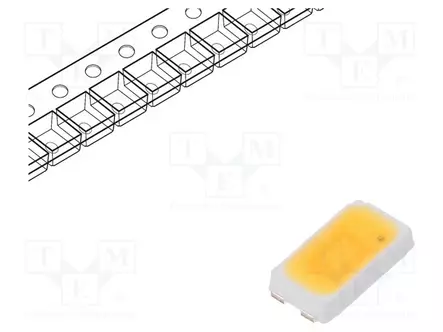 LED - LÄMMIN VALKOINEN - SMD - 5630 - 27÷34,5LM - 3000K - 80 - 120° - 65MA - Pintaliitos LED - LEMWS59R80LZ31EP - 1