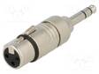 ADAPTERI - 6,3MM PLUGI,XLR NAARAS-STEREO - PIN: 3 - Audioliitinadapterit - NTR-NA3FP - 1