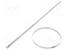 NIPPUSIDE - L: 362MM - W: 7,9MM - RUOSTUMATON TERÄS AISI 304 - 2KN - Metalliset nippusiteet ja kiinnityspanna - MLT4H-LP - 2