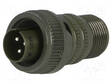 LIITIN: PYÖREÄT - PISTOKE - JOHTOON - PIN: 3 - UROS - JUOTETTAVA - MS/DS - C16-1 EcoMate liittimet - DS3106A10SL-3P - 1