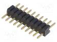 PIIKKIRIMALIITIN - PIN-LIITIN - UROS - PIN: 10 - THT - SUORA - 1,27MM - 1X10 - Piikkirimaliittimet - ZL319-10P - 1