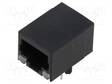 LIITIN: RJ45 - PISTORASIA - PIN: 8 - LED DIODIN KANSSA - 8P8C - THT - RJ liittimet - MTJ-88TX1-LP - 1
