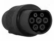 ADAPTERI - MUSTA - 10A - TYPE 1,TYPE 2 - 102/250VAC - AUTOMOTIVE - Laboratorioliittimet - muut - PCE-EVSEADP - 2
