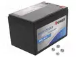 AKKU: LYIJYHAPPO - 12V - 14AH - AGM - AUTOMAATTINEN,VASEN + - BCL - 4KG - Lyijyhyytelöakut - ACCU-BCL14-12BP - 1