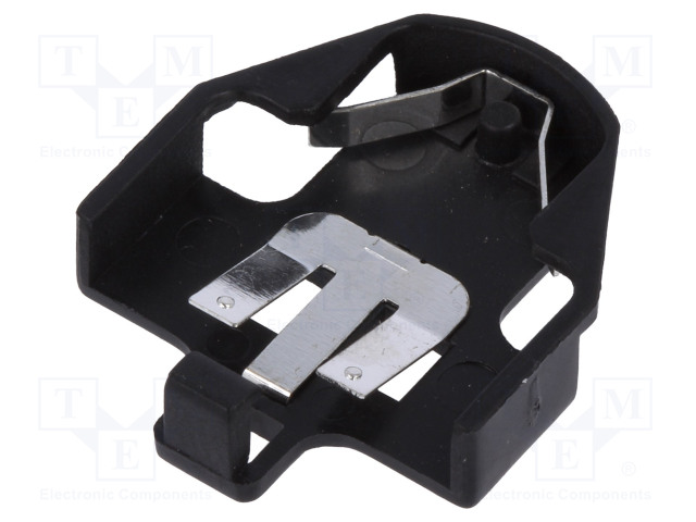 ALUSLEVY - CR2032,DL2032 - PAR.M: 1 - VAAKASUORA,THT - H: 5,8MM - MUSTA - Paristopitimet, liittimet ja tarvikkeet - DS1092-08-BNP - 1