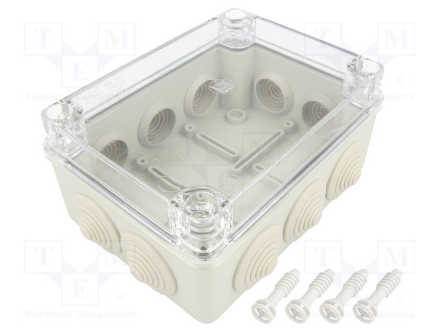 KYTKENTÄRASIA - X: 110MM - Y: 150MM - Z: 70MM - IP65 - HARMA - Kytkentärasiat - PW-S-BOX306-P - 1