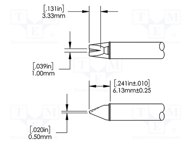 KÄRKI - ERIKOIS-3,2MM - 302°C - JUOTINASEMAA VARTEN - Juotinkärjet - CVC-5VG0032P - 1