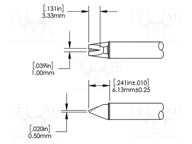 KÄRKI - ERIKOIS-3,2MM - 468°C - JUOTINASEMAA VARTEN - Juotinkärjet - CVC-8VG0032P - 1