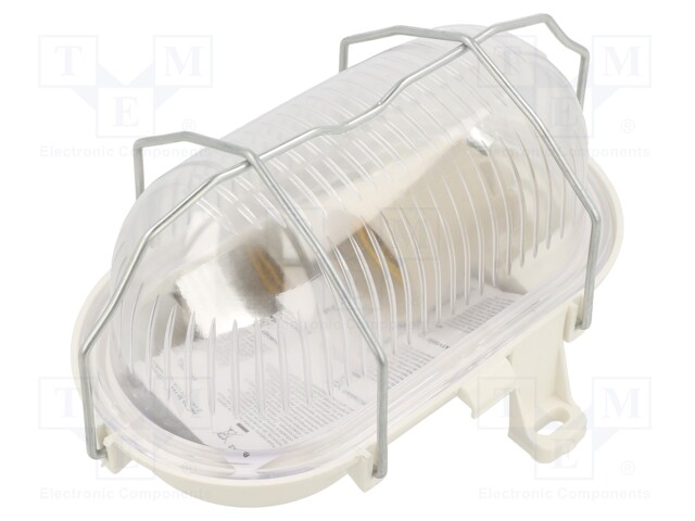 LAMPUN: VALAISIMEN KANTA - OVAL60 - POLYKARBONAATTI - E27 - IP44 - Lampunkannat ja adapterit led tuotteisin - PW-D.3166P - 1