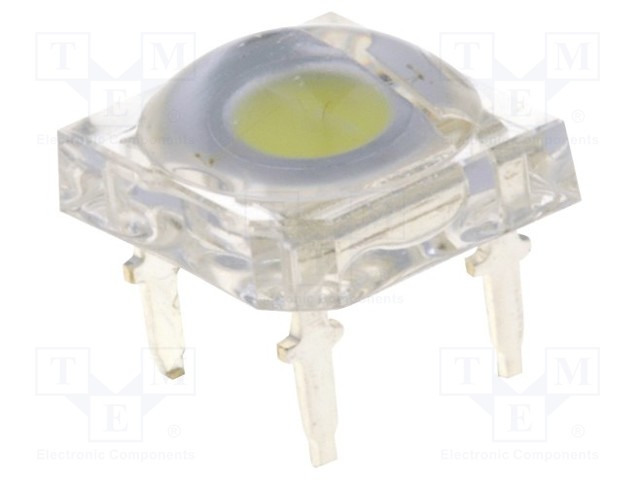 LED SUPER FLUX - KYLMÄVALKOINEN - 7,62X7,62MM - 2180÷3000MCD - 130° - Super Flux LEDit - OSW44LZ5D1P - 1