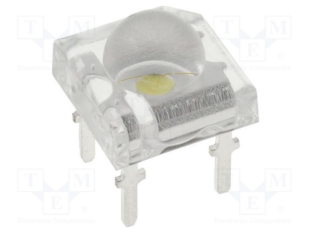 LED SUPER FLUX - KYLMÄVALKOINEN - 7,62X7,62MM - 4200÷5000MCD - 120° - Super Flux LEDit - OSPW71B1P - 1