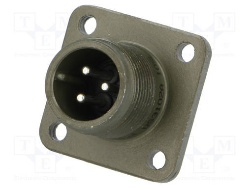 LIITIN: PYÖREÄT - PISTORASIA - KAULUS (4 AUKKOA),PANEELIASENNETTAVA - PIN: 3 - C16-1 EcoMate liittimet - DS3102A10SL-3P - 1