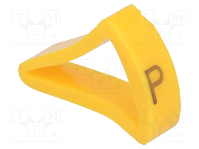 MERKIT - MERKINTÄ: P - 10÷16MM - H: 21MM - A: 15MM - -30÷100°C - L: 5MM - Kaapeleiden merkintä - MZ-4P - 1