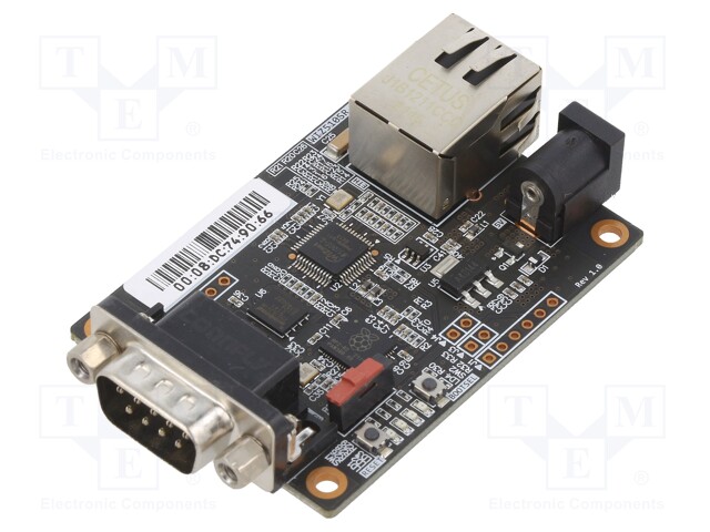 ETHERNET MODUULI - KOMP: RP2040 - CORTEX M0+ - 3,3VDC - 76X45X15MM - Ethernet moduulit - WIZ510SR-RP - 1