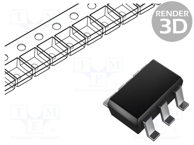 P-KANAVA MOSFET X2 - UNI-POLAARINEN - -20V - -2,3A - IDM: -10A - Transistorit - SIL2301-TP - 1