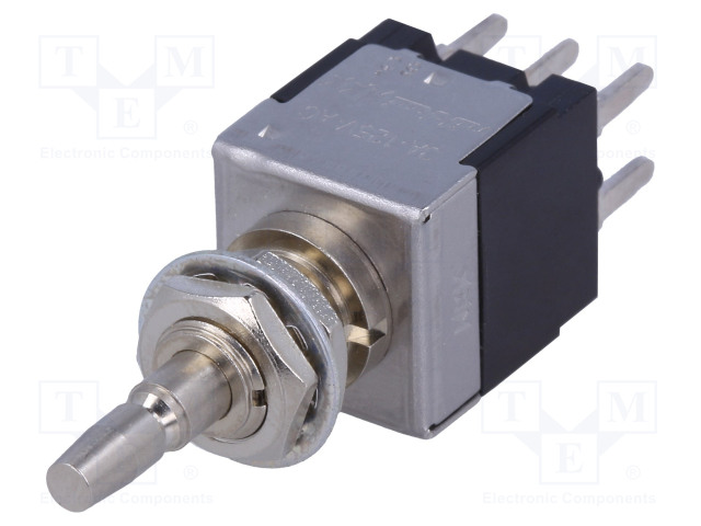 PAINOKYTKIN - AS: 2 - DPDT - 3A/250VAC - ON-ON - VALAISTUS: EI OLE - Standardikytkimet - EB2085P - 1
