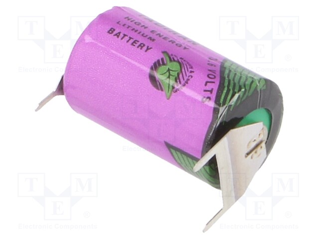 PARISTO: LITIUM- (LTC) - 1/2AA - 3,6V - 1200MAH - Ø14,7X25,2MM - Alkaliparistot - SL-350PTP - 1
