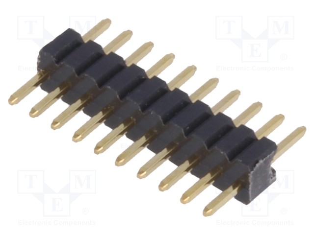 PIIKKIRIMALIITIN - PIN-LIITIN - UROS - PIN: 10 - THT - SUORA - 1,27MM - 1X10 - Piikkirimaliittimet - ZL319-10P - 1
