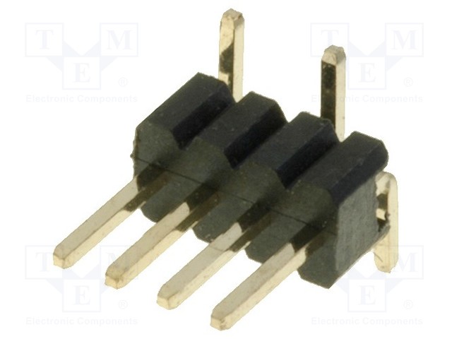 PIIKKIRIMALIITIN - PIN-LIITIN - UROS - PIN: 4 - SMT - PYSTYSUORA - 1,27MM - 1X4 - Piikkirimaliittimet - ZL321-4P - 1