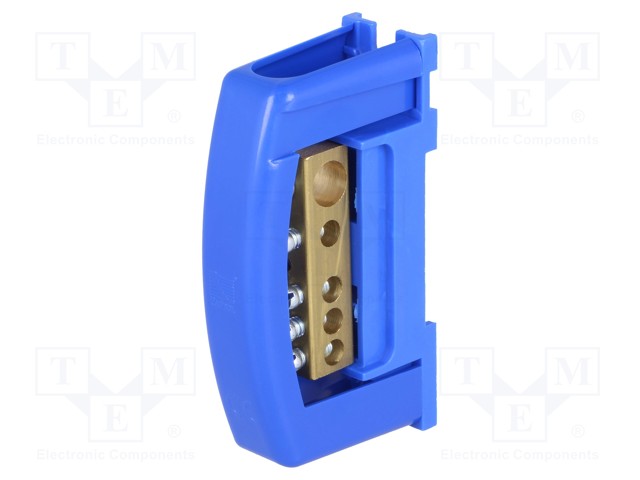 LIITIN: RIVILIITIN - 125A - 500V - RUUVI TERMINAALI - 16÷35MM2 - Riviliittimet - PE.4124P - 1