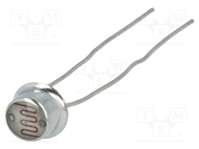 VALOVASTUS - 100MW - 45÷140KOHM - 540NM - THT - 150VDC - ØLED: 5,5MM - Metallikalvovastukset - PGM5549-MP - 1