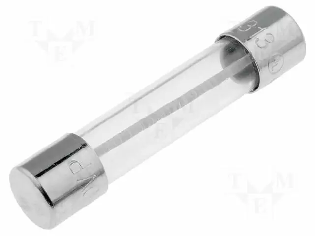 LIERIÖMÄINEN,LASISULAKE - 800MA - 250VAC - Sulakkeet 6,3x32mm - hitaat - 0313.800HXP - 1