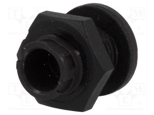 LIITIN: PYÖREÄT - PISTORASIA - UROS - 3A - 125V - PIN: 5 - EN2 - THT - IP68 - SWITCHCRAFT liittimet - EN2P5M26P - 1