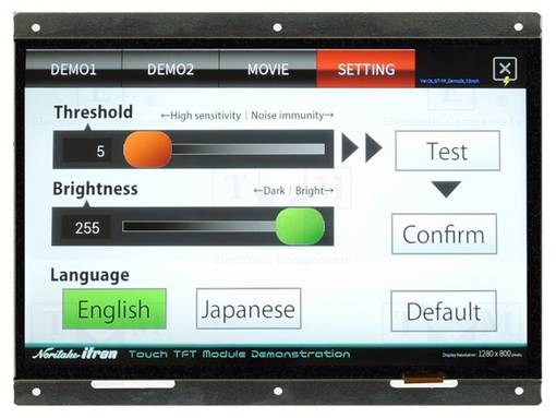 TFT NÄYTTÖ - 10,1" - 1280X800 - VALAISTUS: LED - KOOT: 230X147MM - TFT-näytöt - GTWX101VLB00P - 1