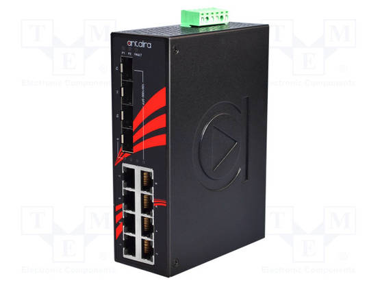 ETHERNET KYTKIN - PORTTIEN LUKU: 12 - 12÷48VDC - RJ45 - Teollisuusverkot - LNX-1204G-SFP - 1