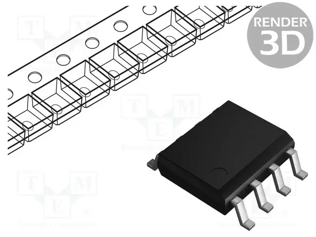 IC: EEPROM MUISTI - 512KBEEPROM - SPI - 64KX8BIT - 1,7÷5,5V - 16MHZ - SO8 - EEPROM sarjaliit. muistit - mikropiirit - M95512-DFMN6TP - 1