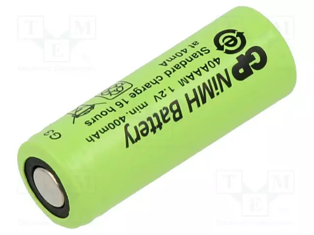 AKKU: NI-MH - 2/3AAA - 1,2V - 400MAH - Ø10,2X29,3MM - 40MA - Akut - ACCU-40AAAM-GP - 1
