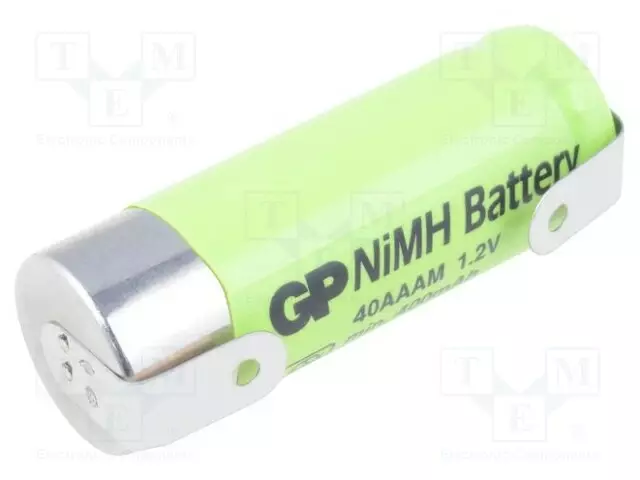 AKKU: NI-MH - 2/3AAA,2/3R3 - 1,2V - 400MAH - JUOTOSLEVYT - Ø10,2X29,3MM - Akut - ACCU-23AAA400-GP - 1